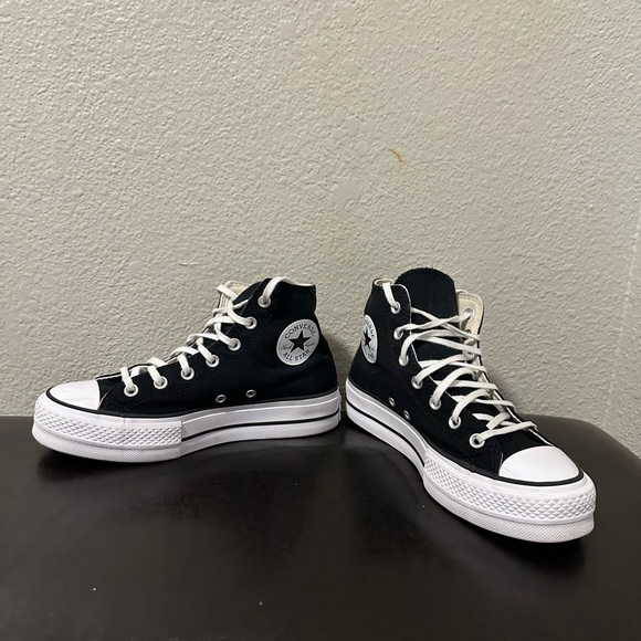 Converse Shoes - Converse Classic Black and White High-Tops. Size 8.5 Women